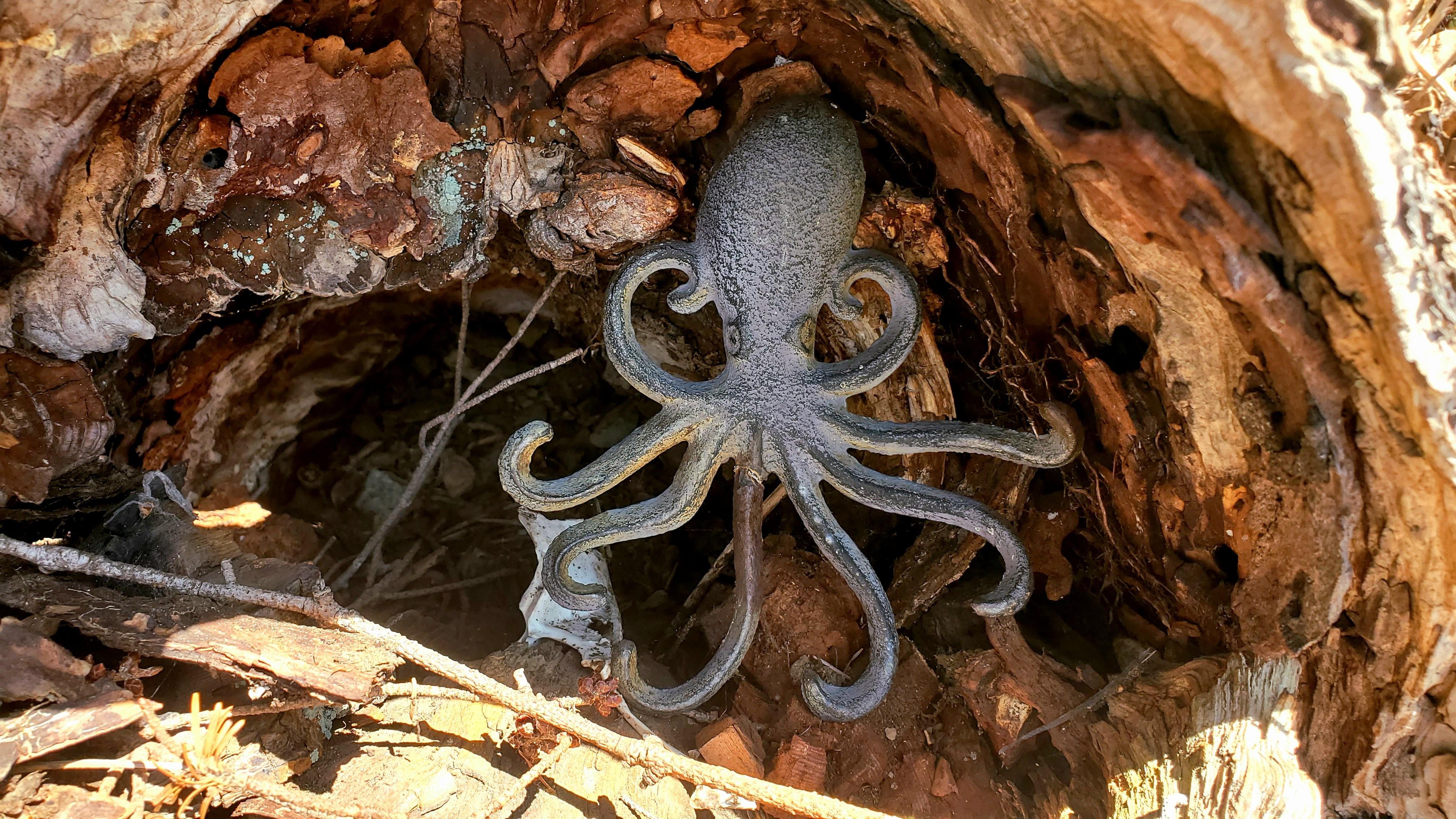 There are so many little sculptures tucked here and there. See if you can find this one.