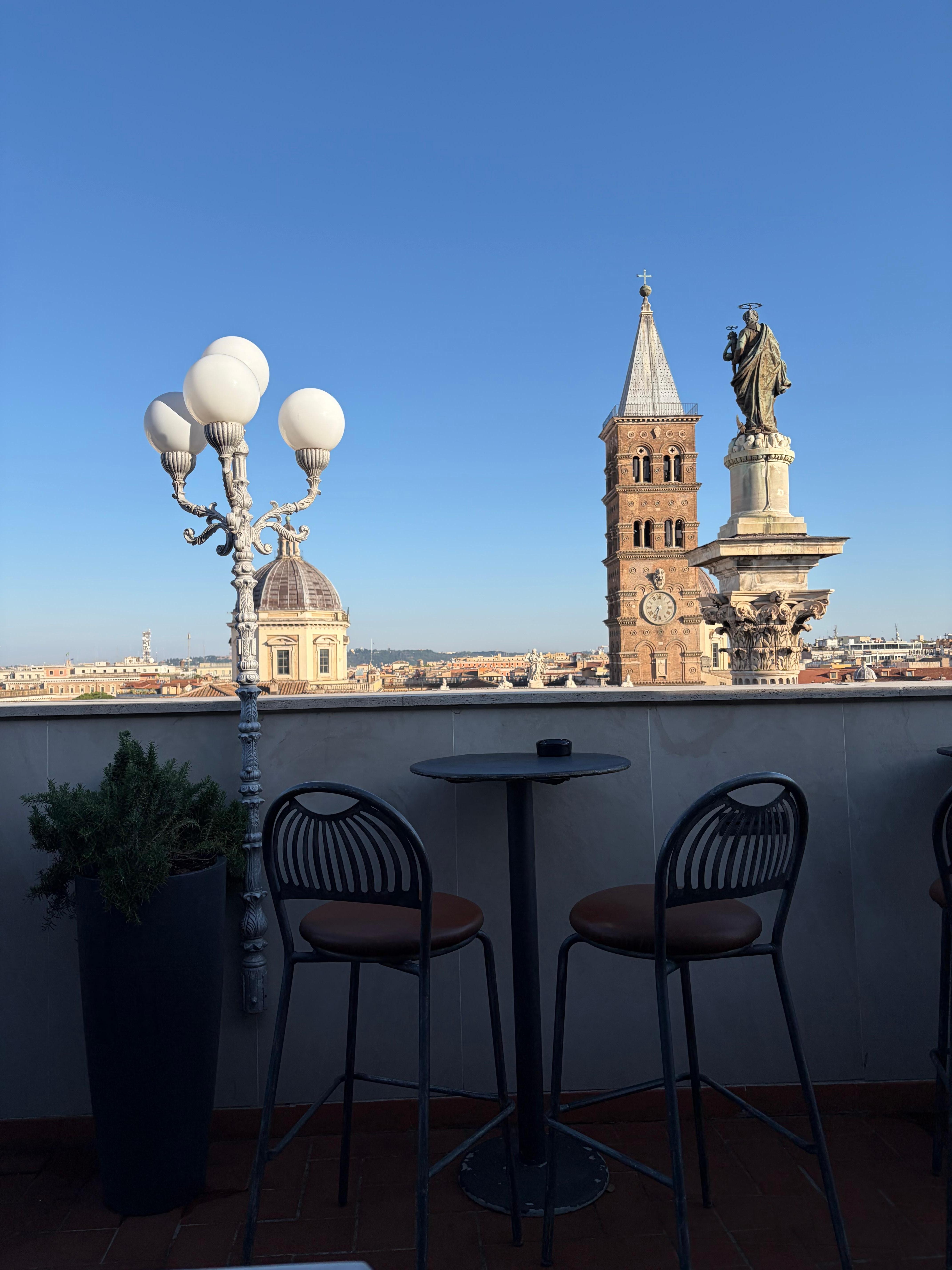 View from Roof top bar