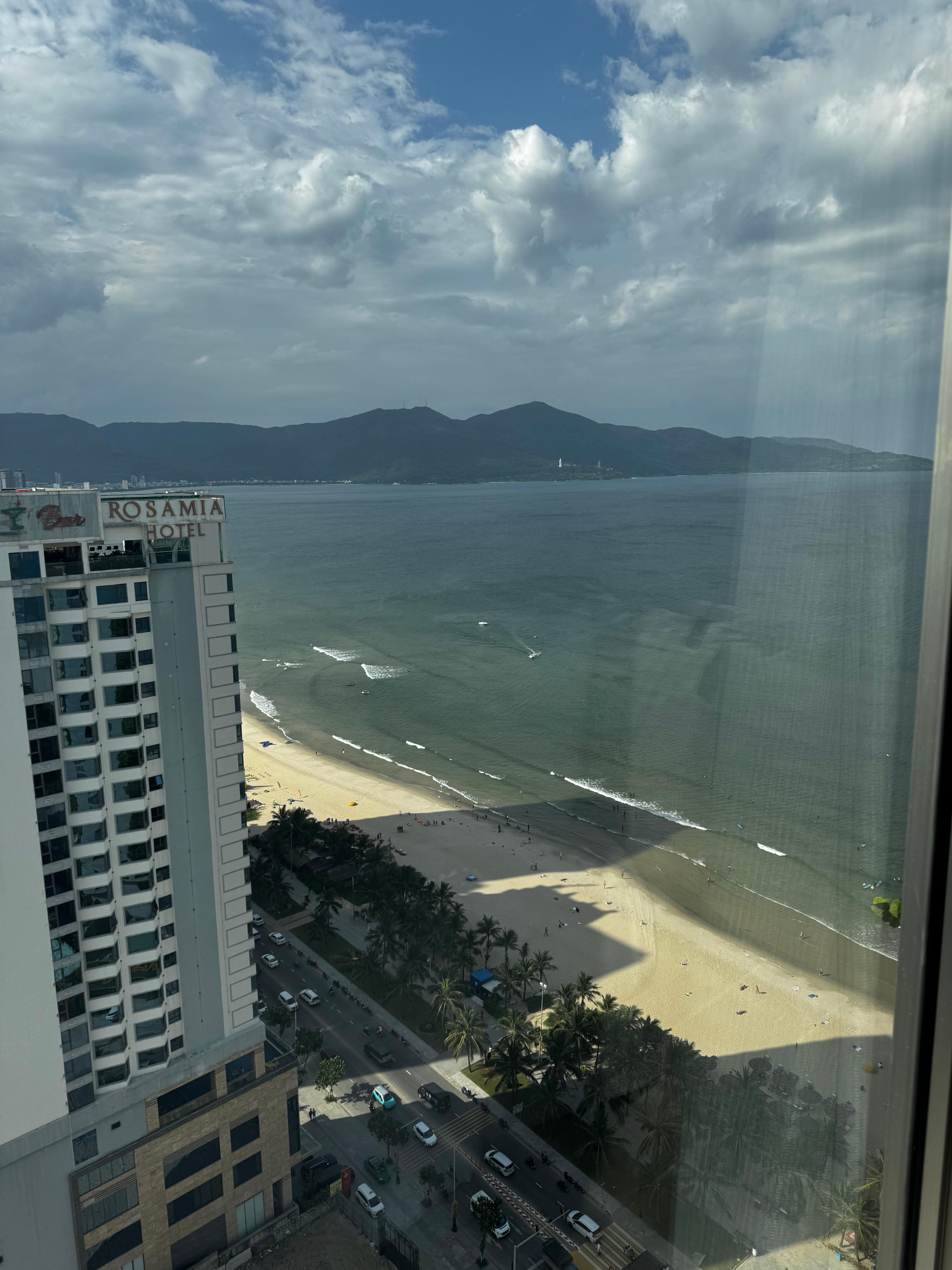 Looking out the side window. Partial view room.