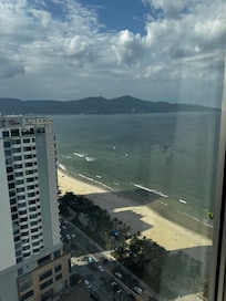 Looking out the side window. Partial view room.