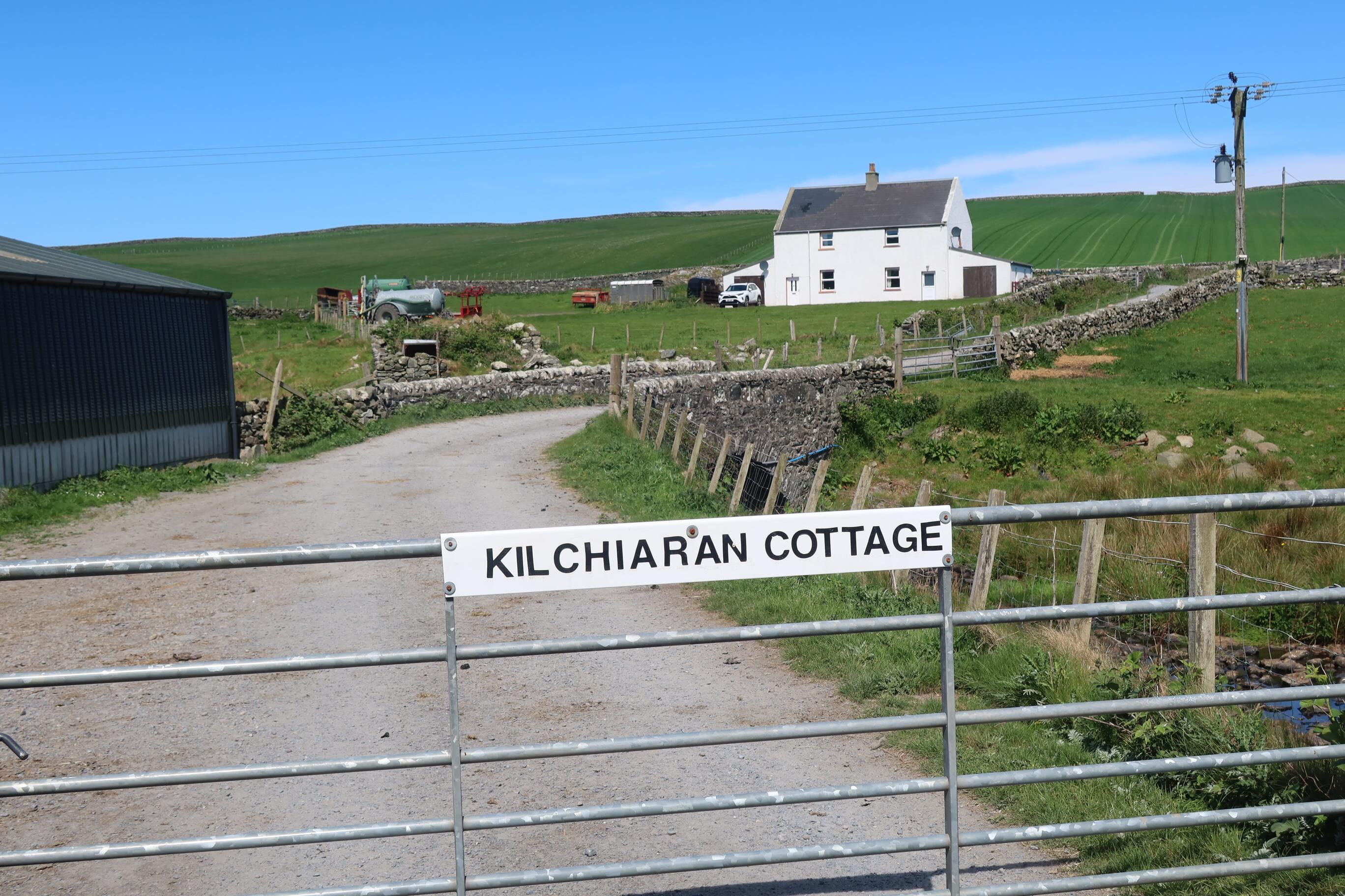 The road up to the cottage.