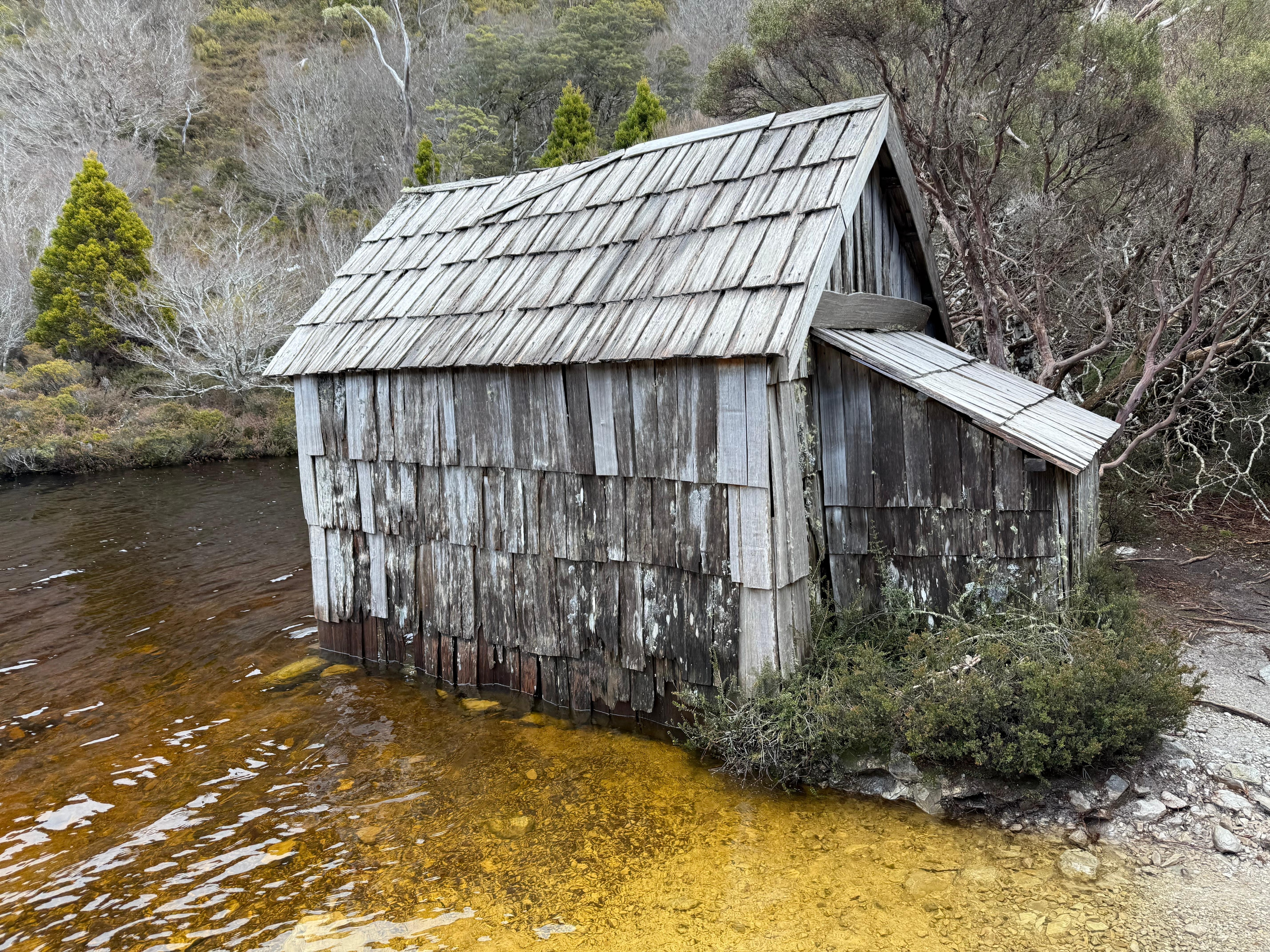 Boat house on Crater Lake 