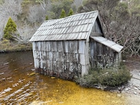 Boat house on Crater Lake