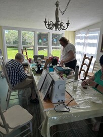 The sisters using your great table