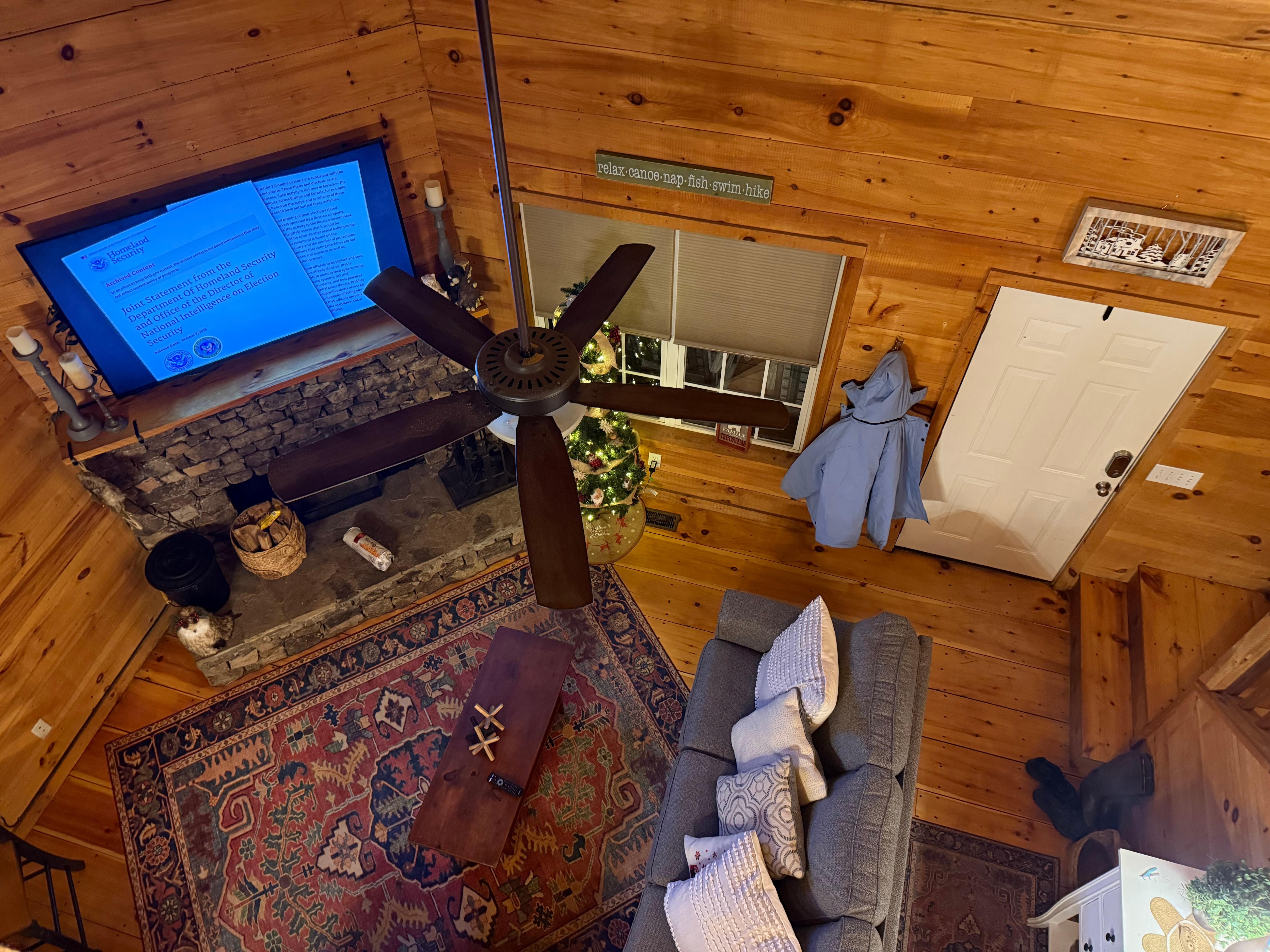 Taken from the loft upstairs 