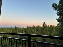 From the balcony.