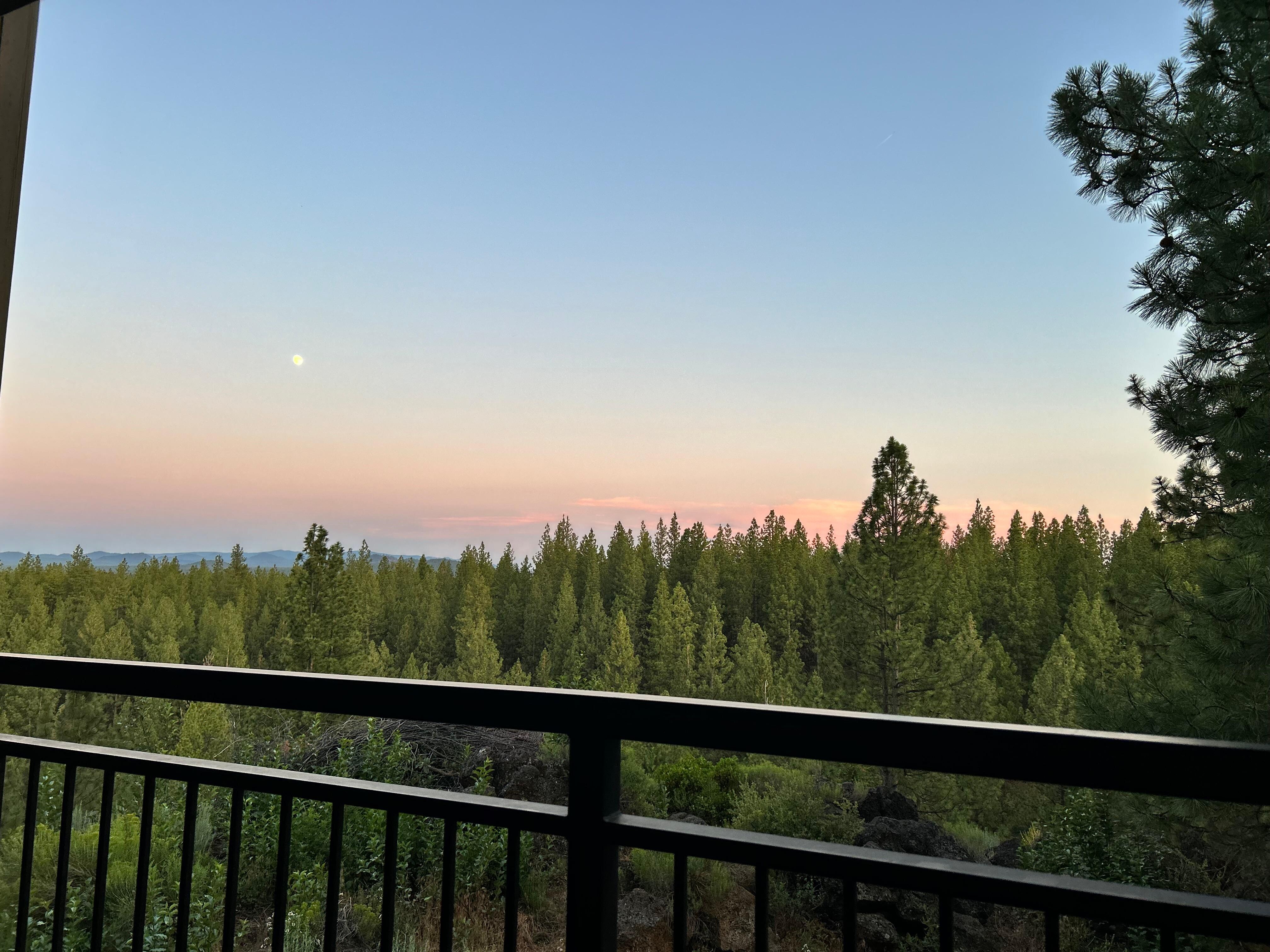 From the balcony. 