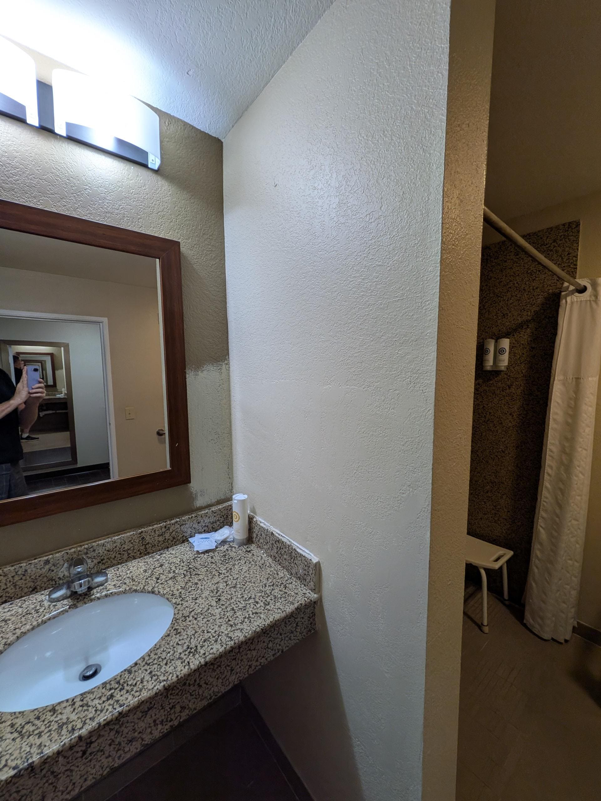 The half painted walls