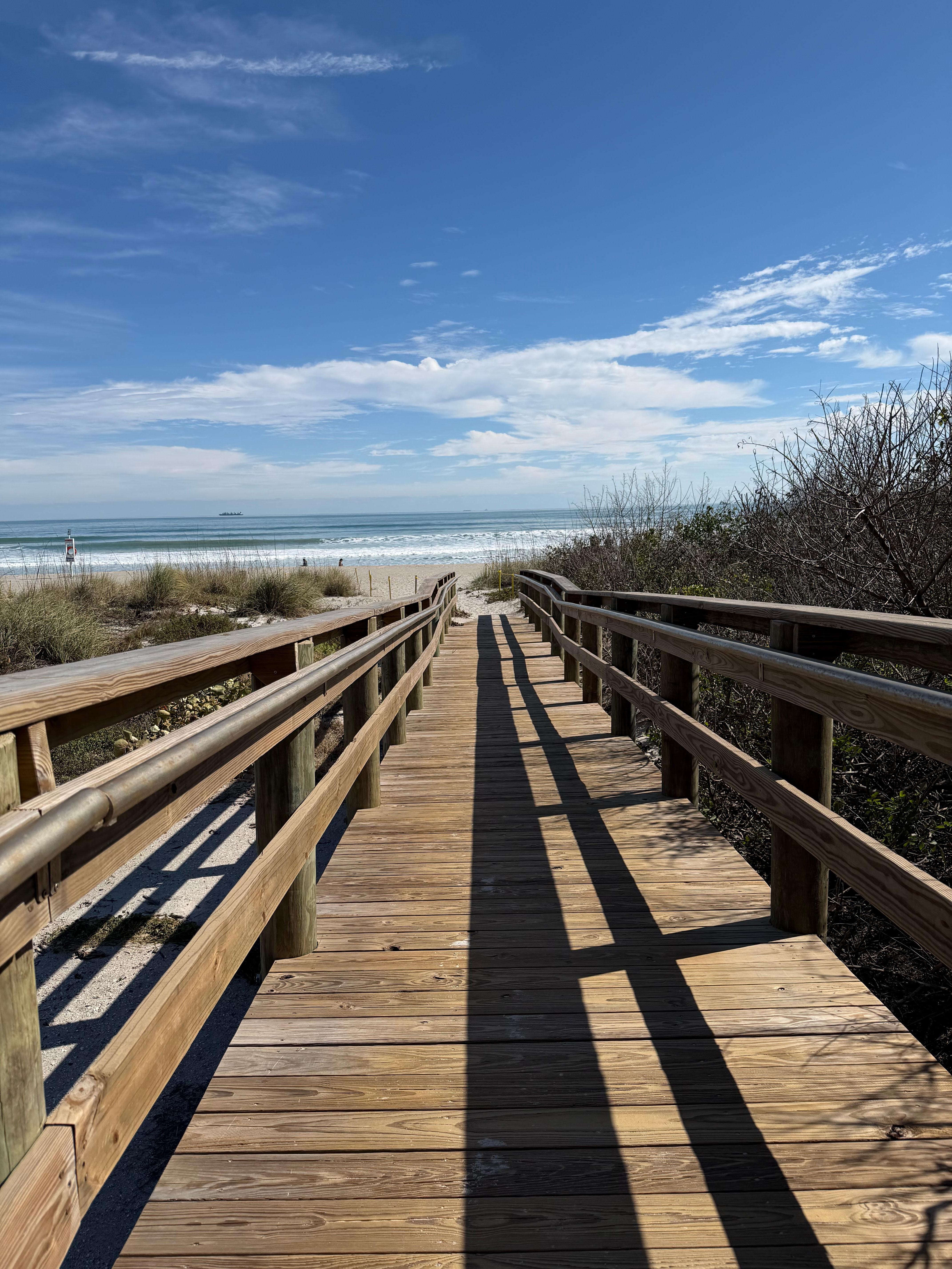 Walk way to beach ….two blocks from house 