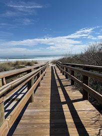 Walk way to beach ….two blocks from house