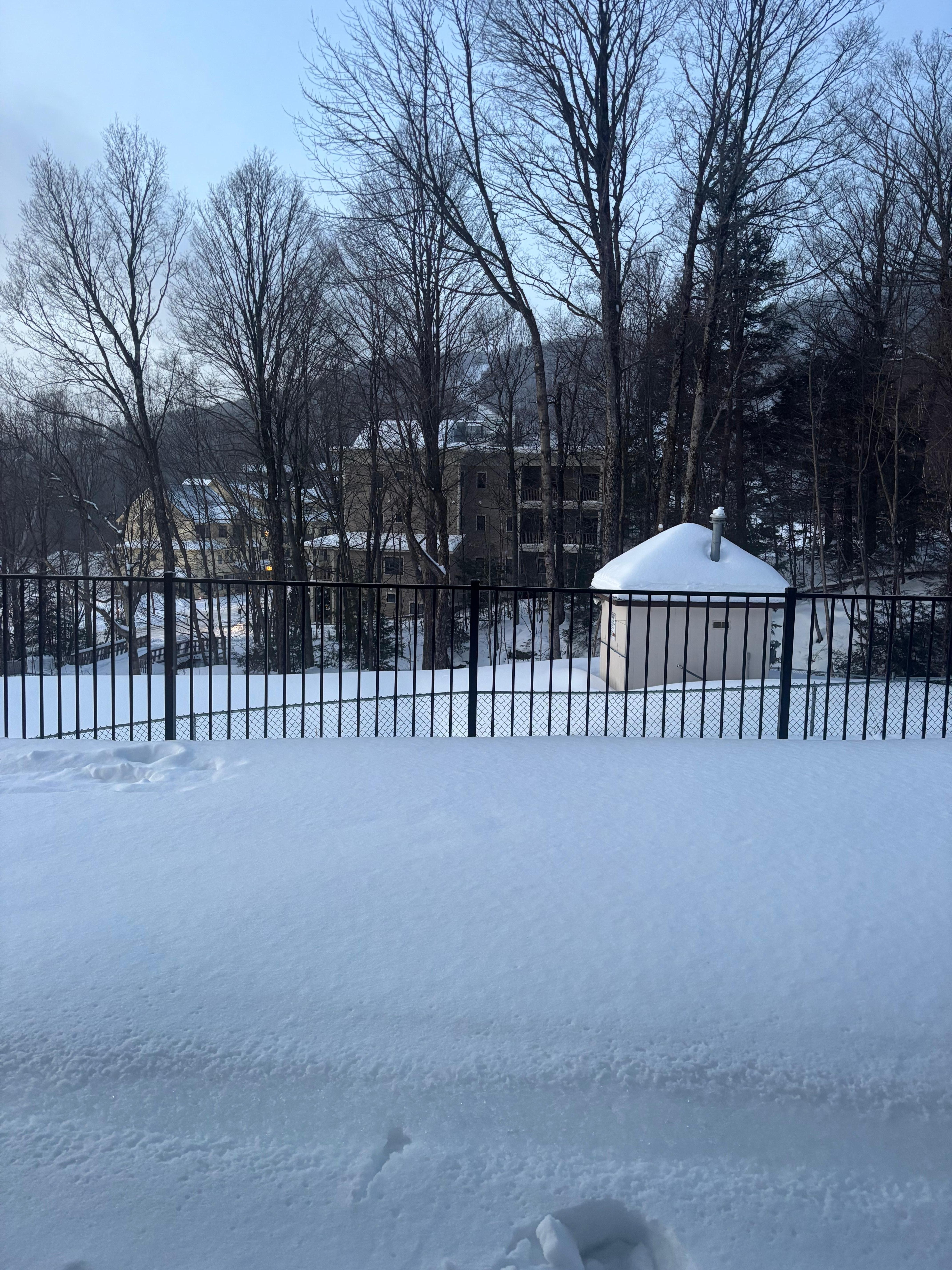 View from the living room of the mountain. 