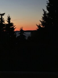 Sunset from the deck.