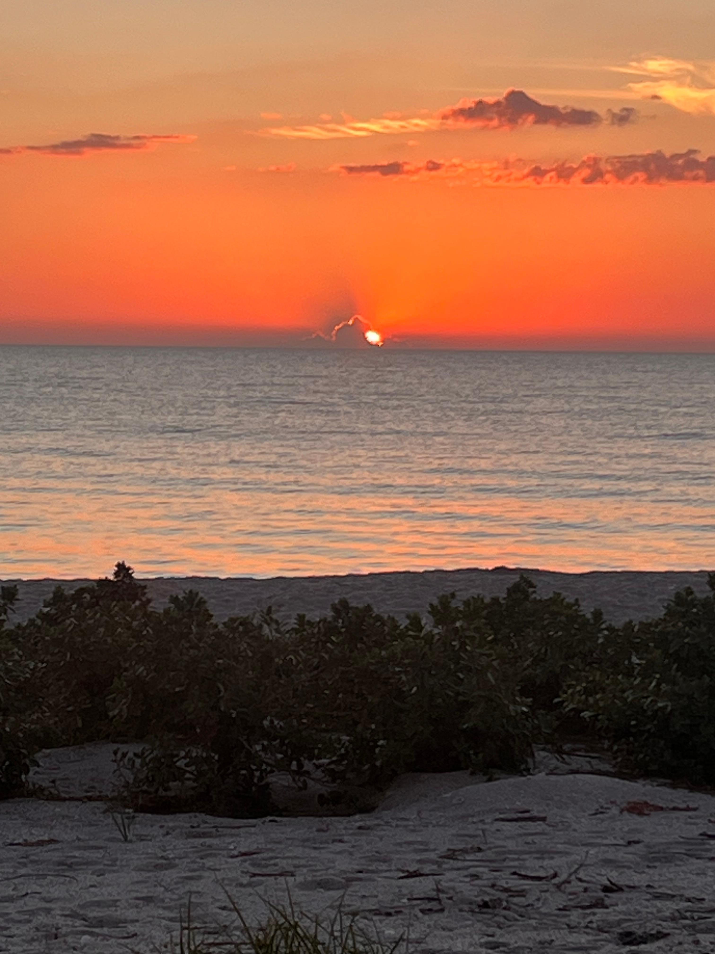 Sunset from the porch.