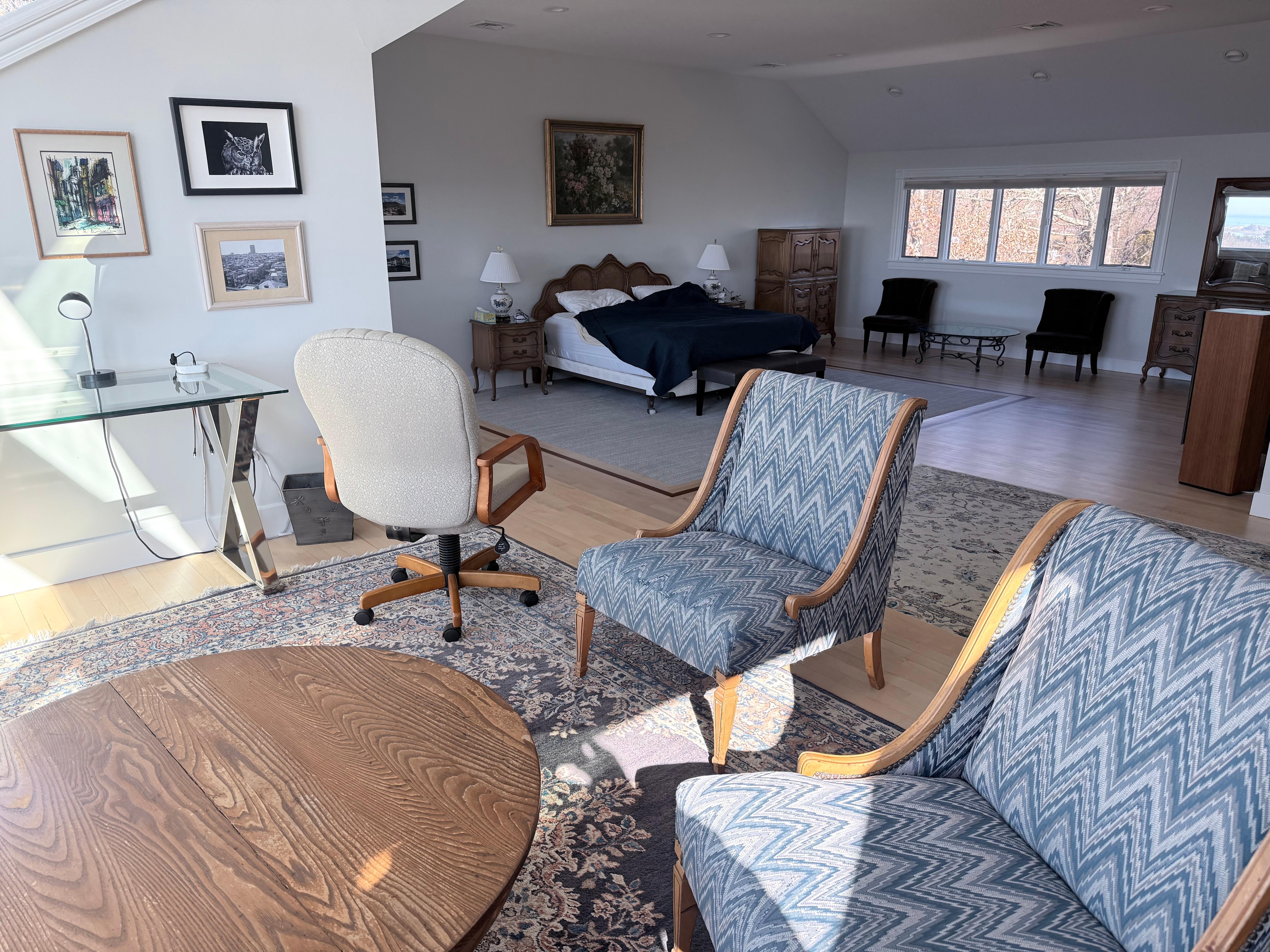 The master bedroom, basically the entire third floor.