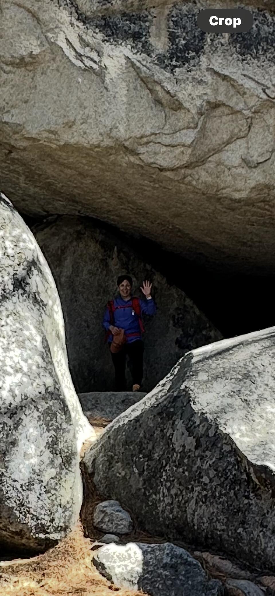 Indian Cave on trail from Lower Yosemite trail to Mirror Lake