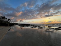 Sunrise walk on the beach in front of the condo.