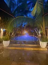 Evening pool