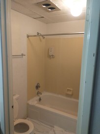 Rotting floor by shower