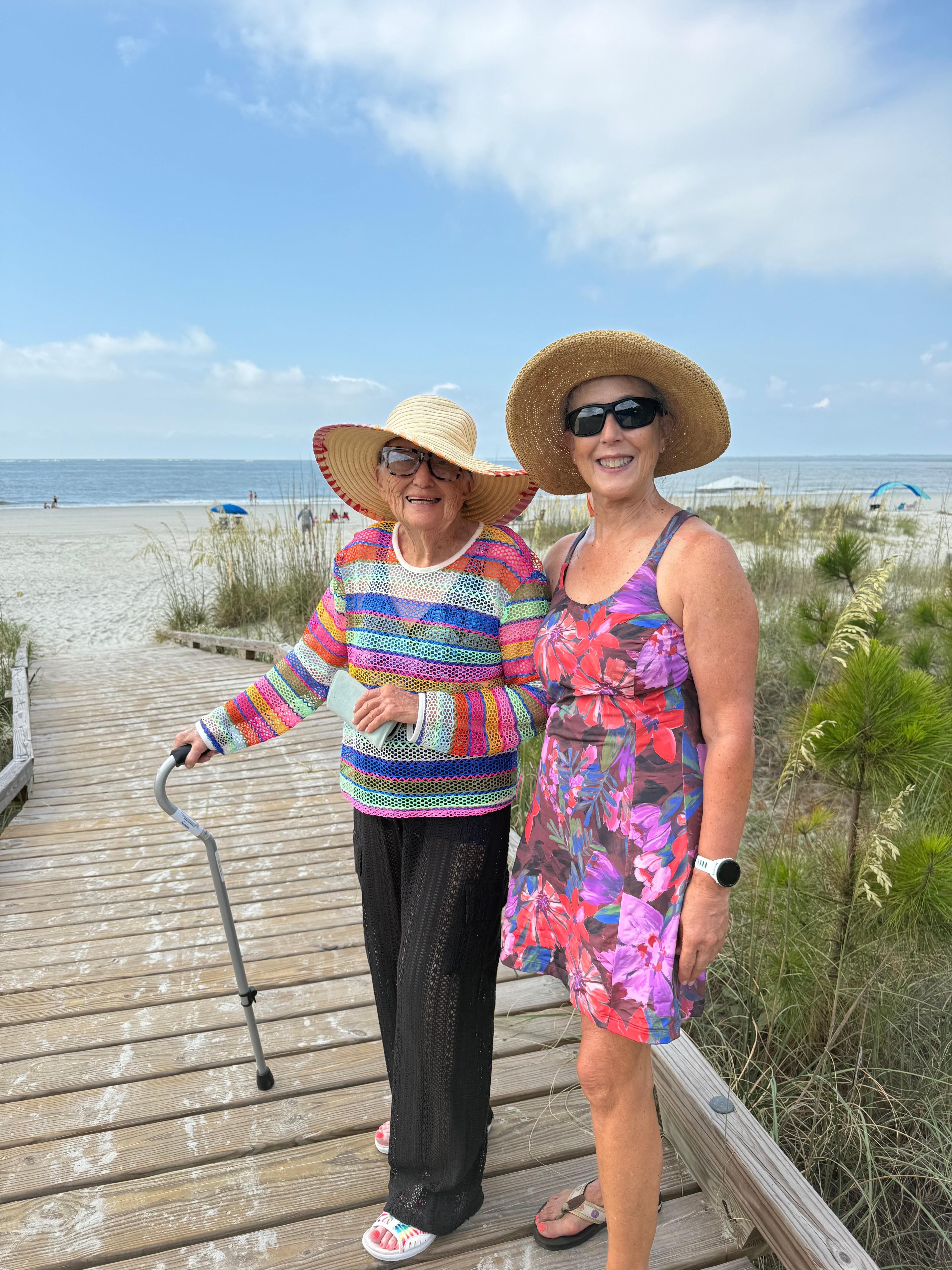 Beach access was close enough and well maintained so that at 92 Grammy could go to the beach 3 days!