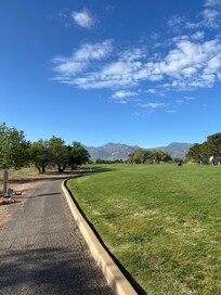 View of golf course right outside of the back gate