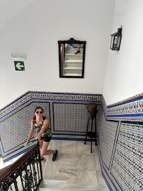 Stairs leading to suite