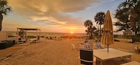 The community area out back was the perfect place to take in the sunsets.
