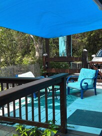 Shaded area. Much needed after our beach burns