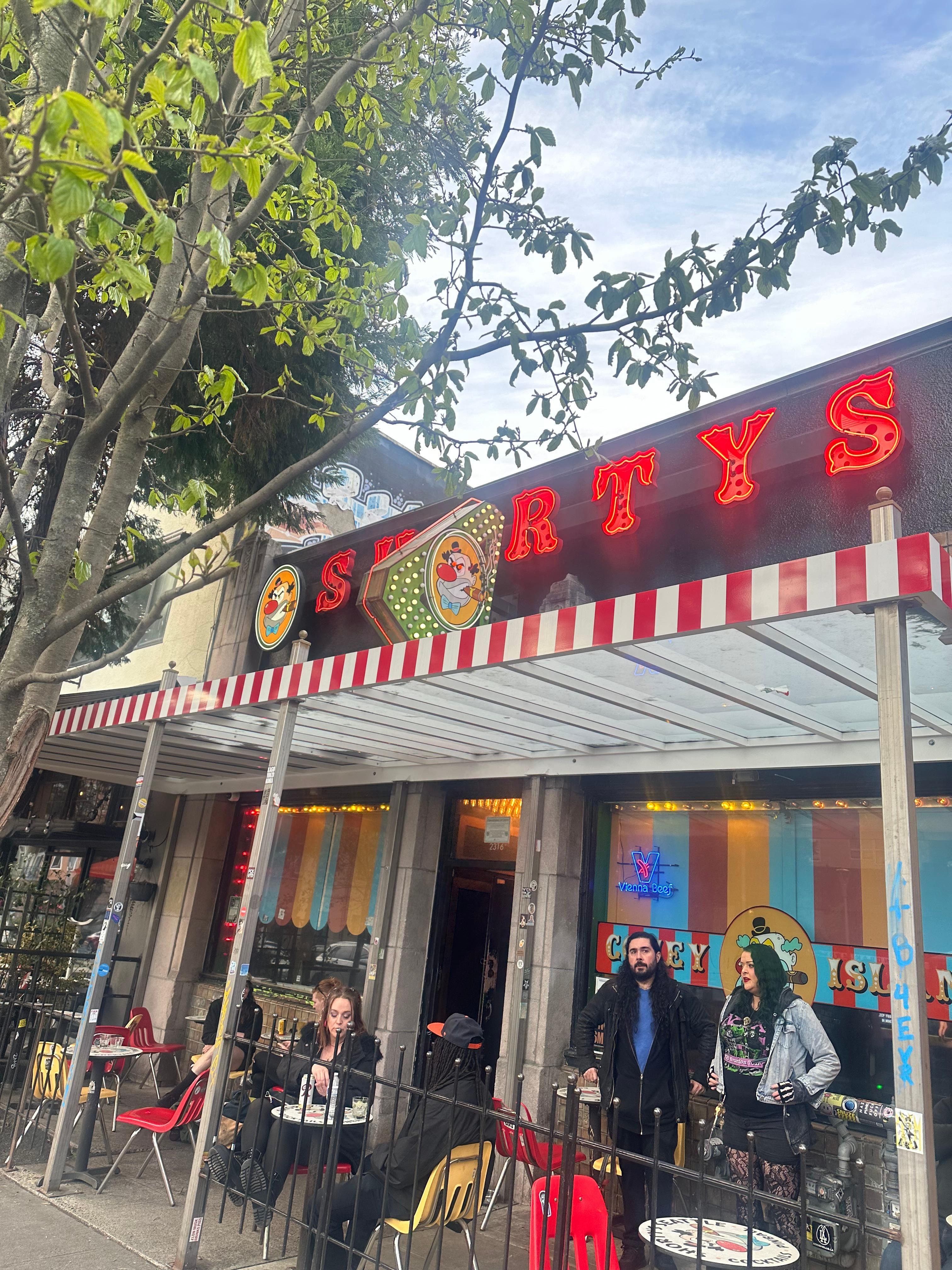 Really cool dive bar with great music right behind hotel on the same block 