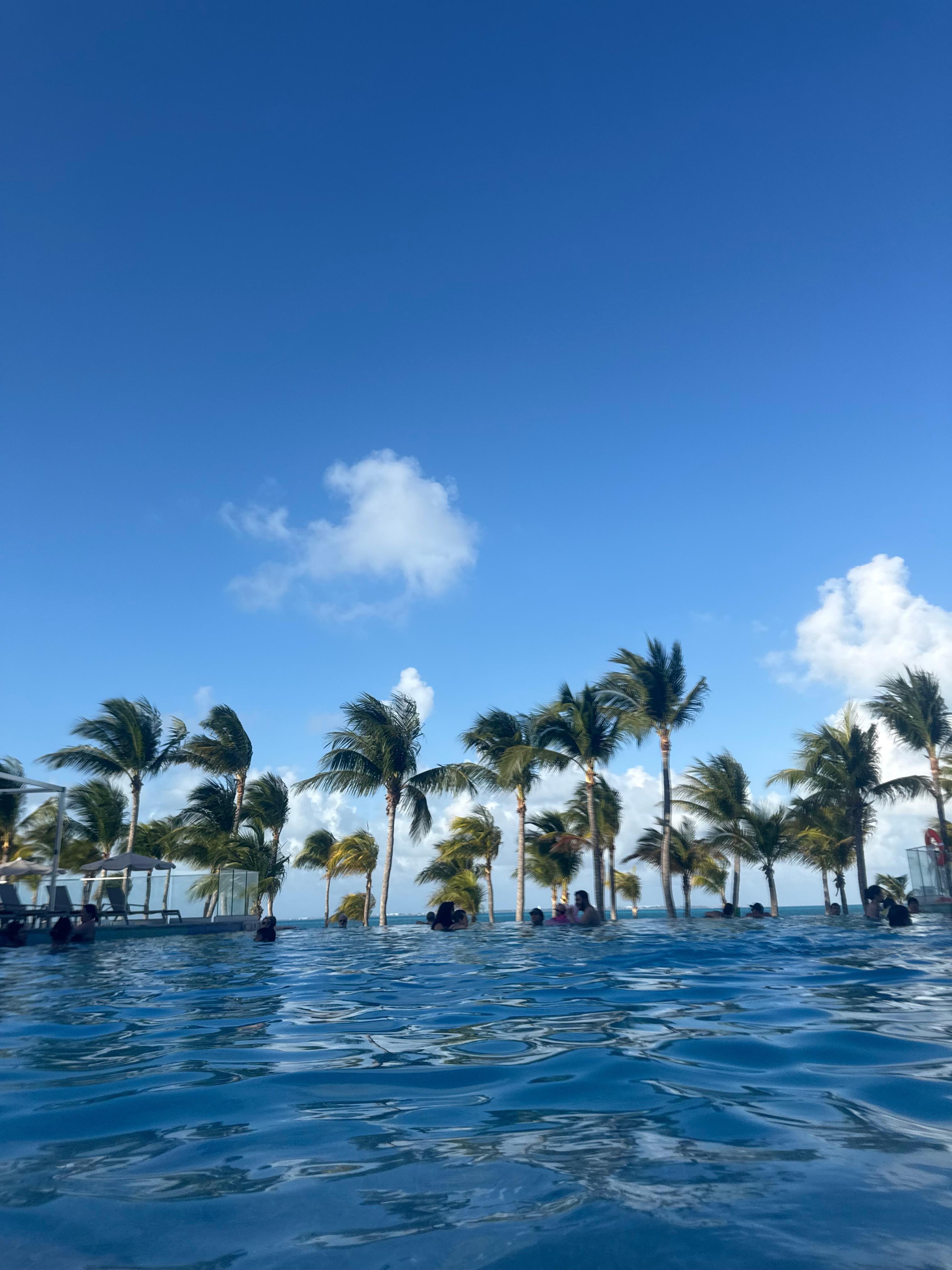Beautiful view of the pool.