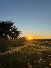 Sunrise right in front of our unit