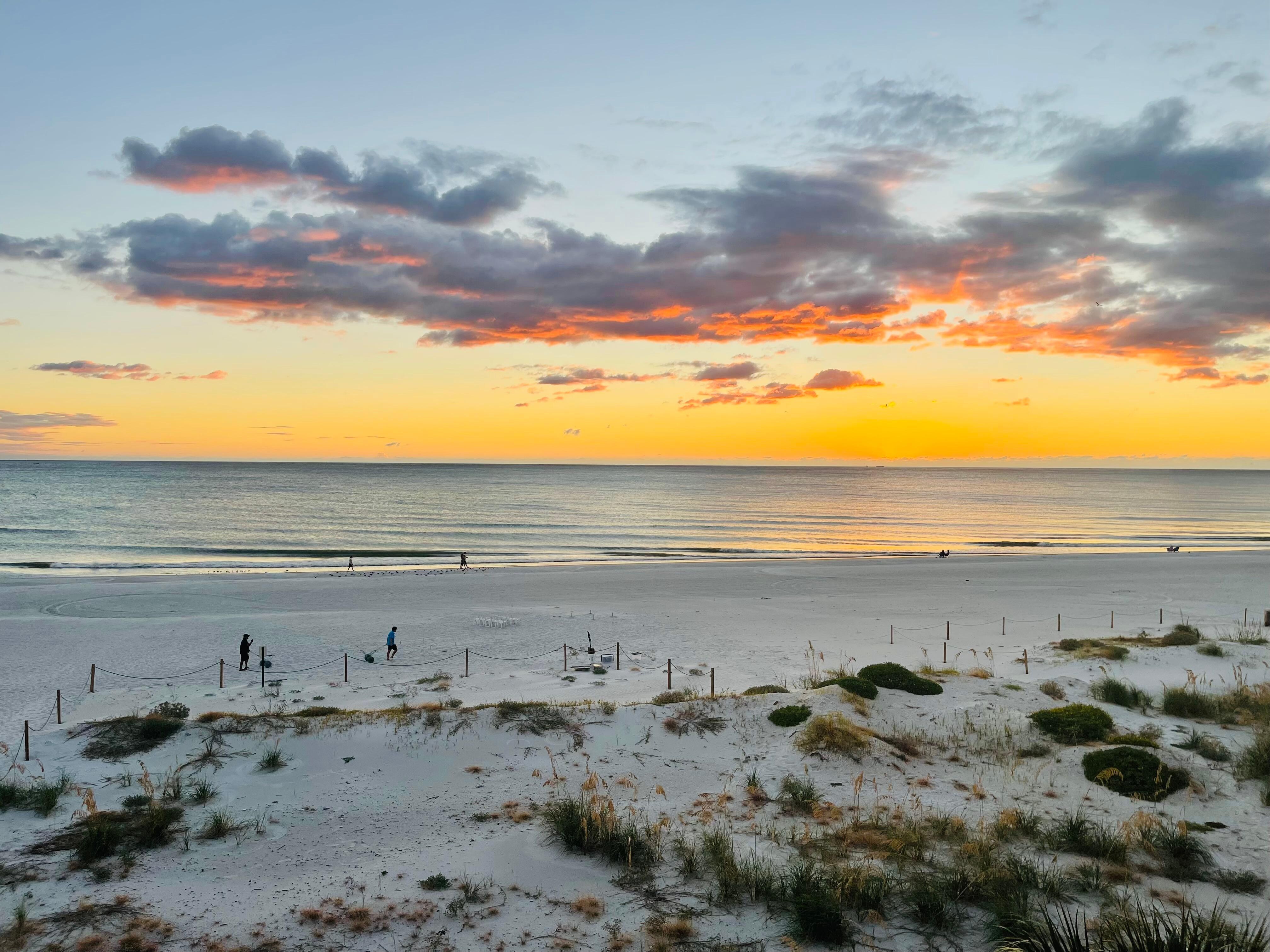 Sunset from the balcony.
