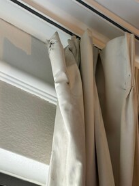 Another side of the curtain dirty