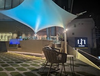 Outdoor bar area