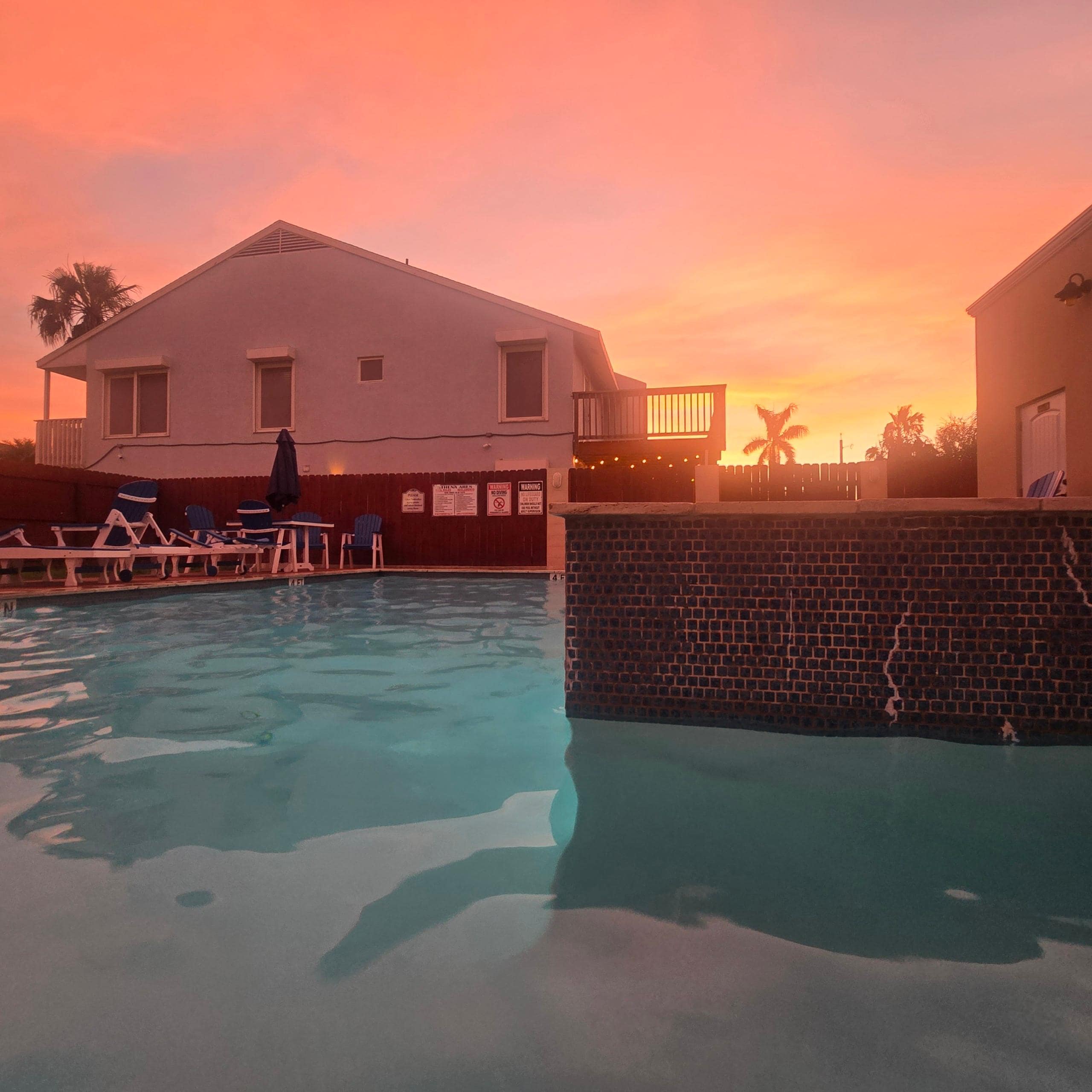 Sunset at the pool!