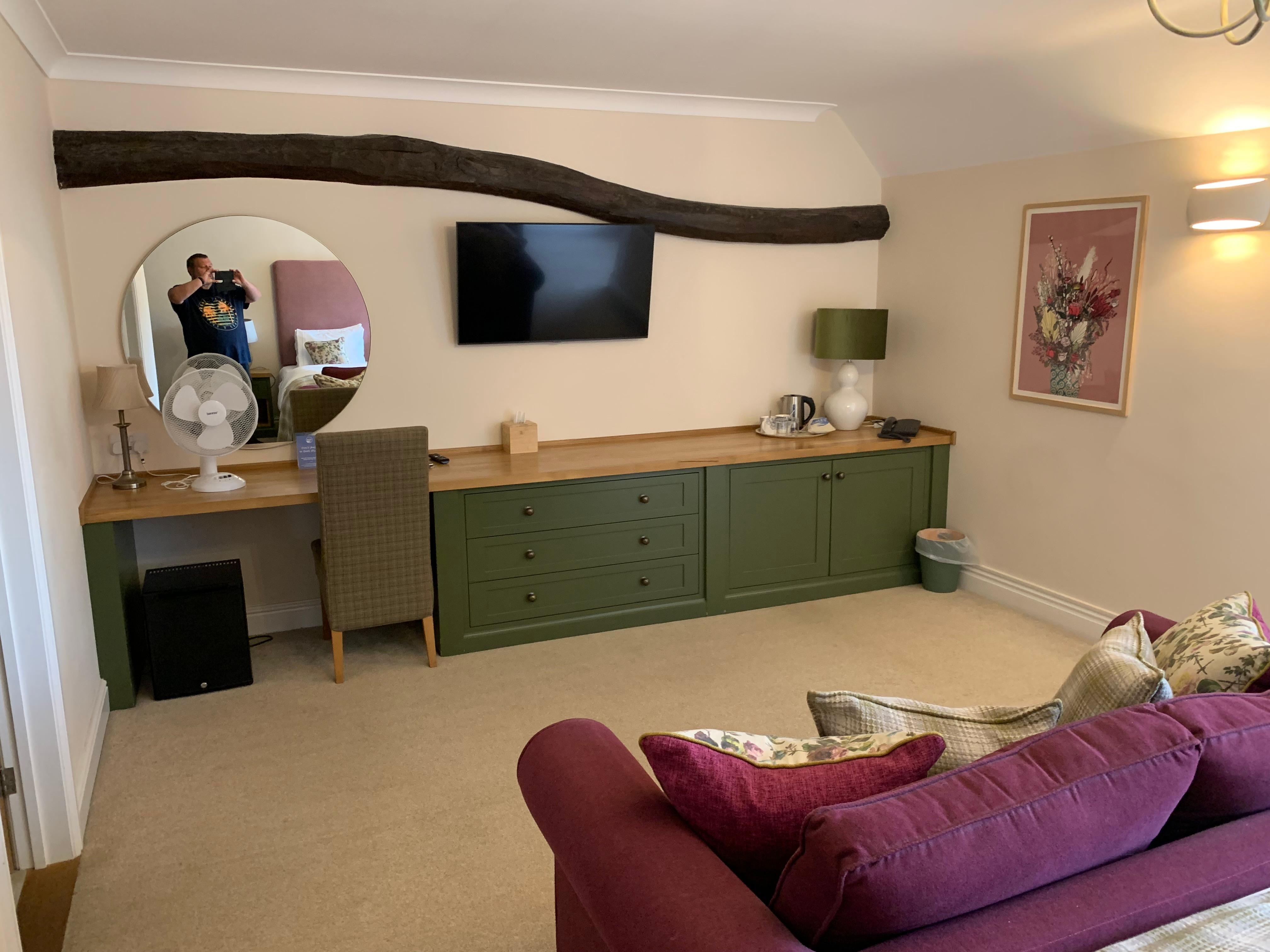 Lots of storage plus wardrobe