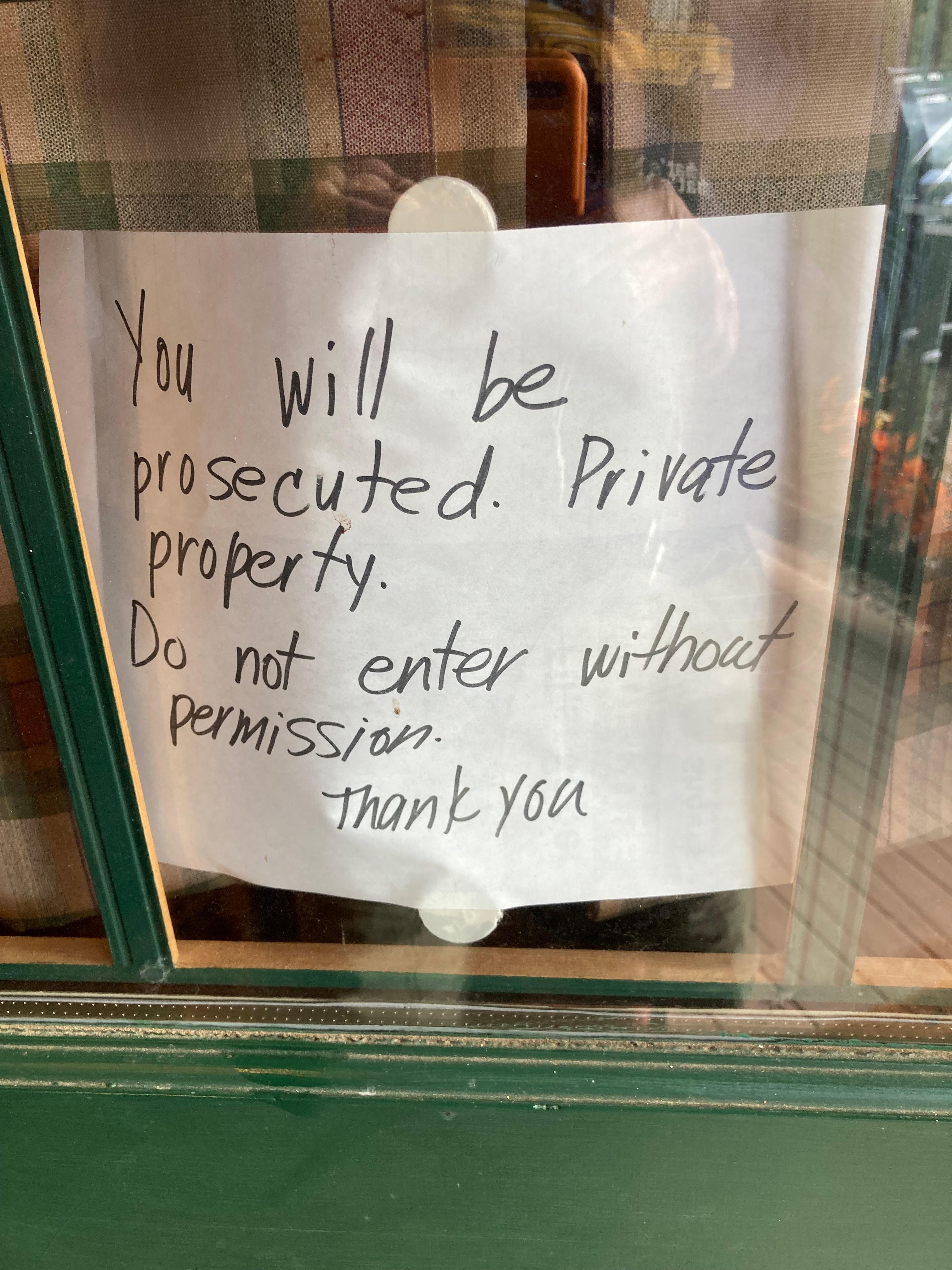 This is the first thing we saw at the front door.