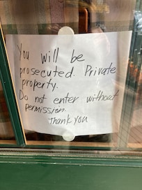 This is the first thing we saw at the front door.