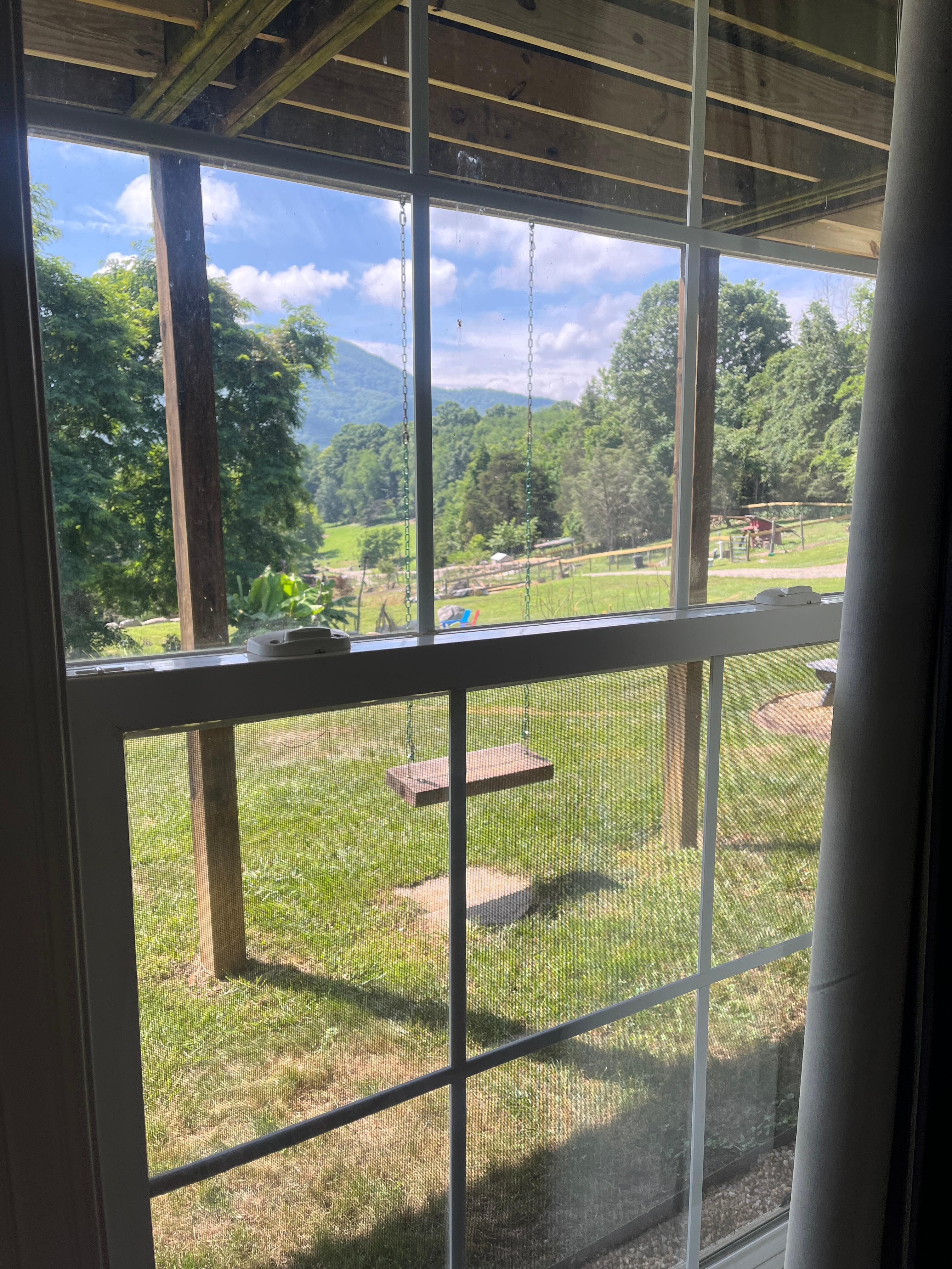 The view from the bedroom 