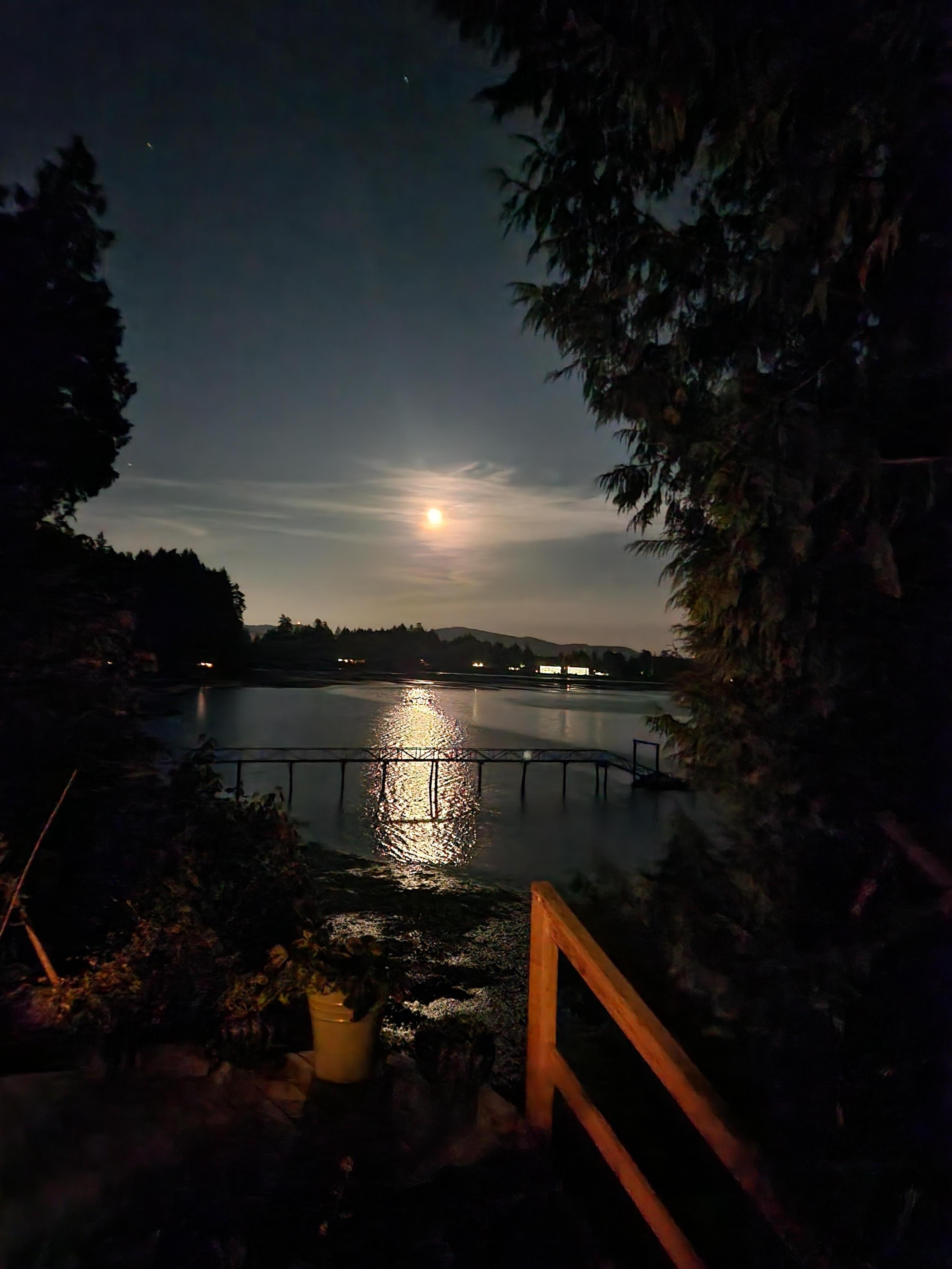 Moonrise from the deck