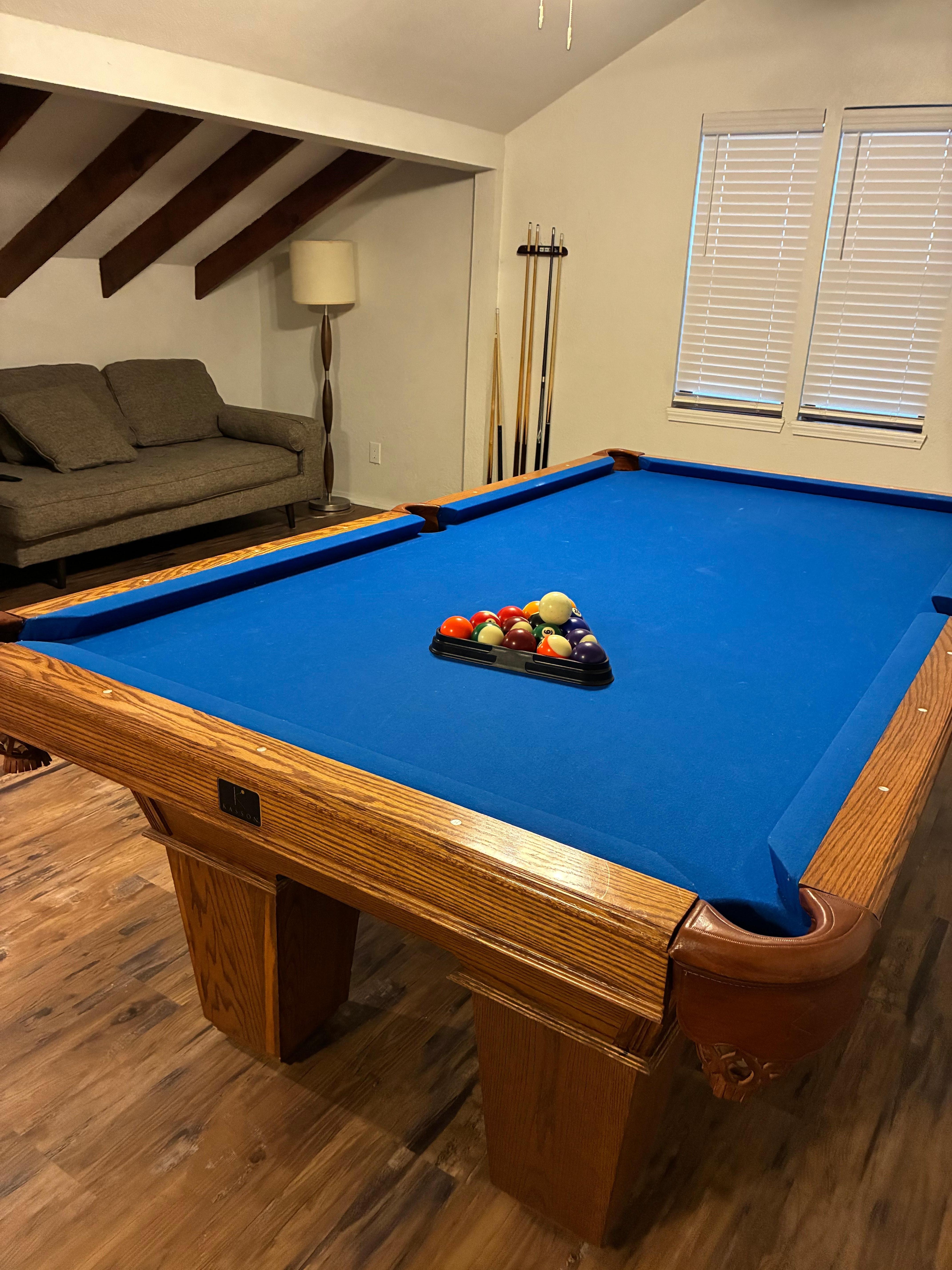 Gameroom, my family loved the pool table.