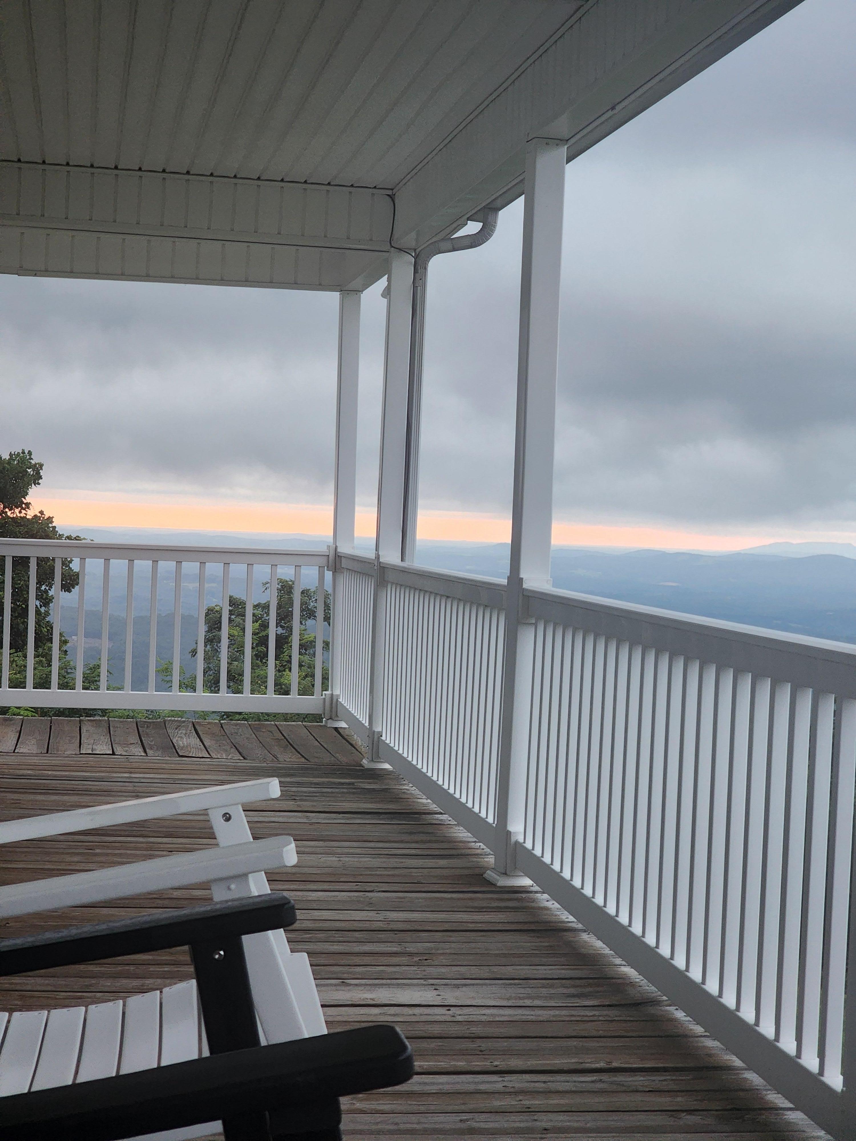 Early morning on the porch sipping coffee and rocking ❤️