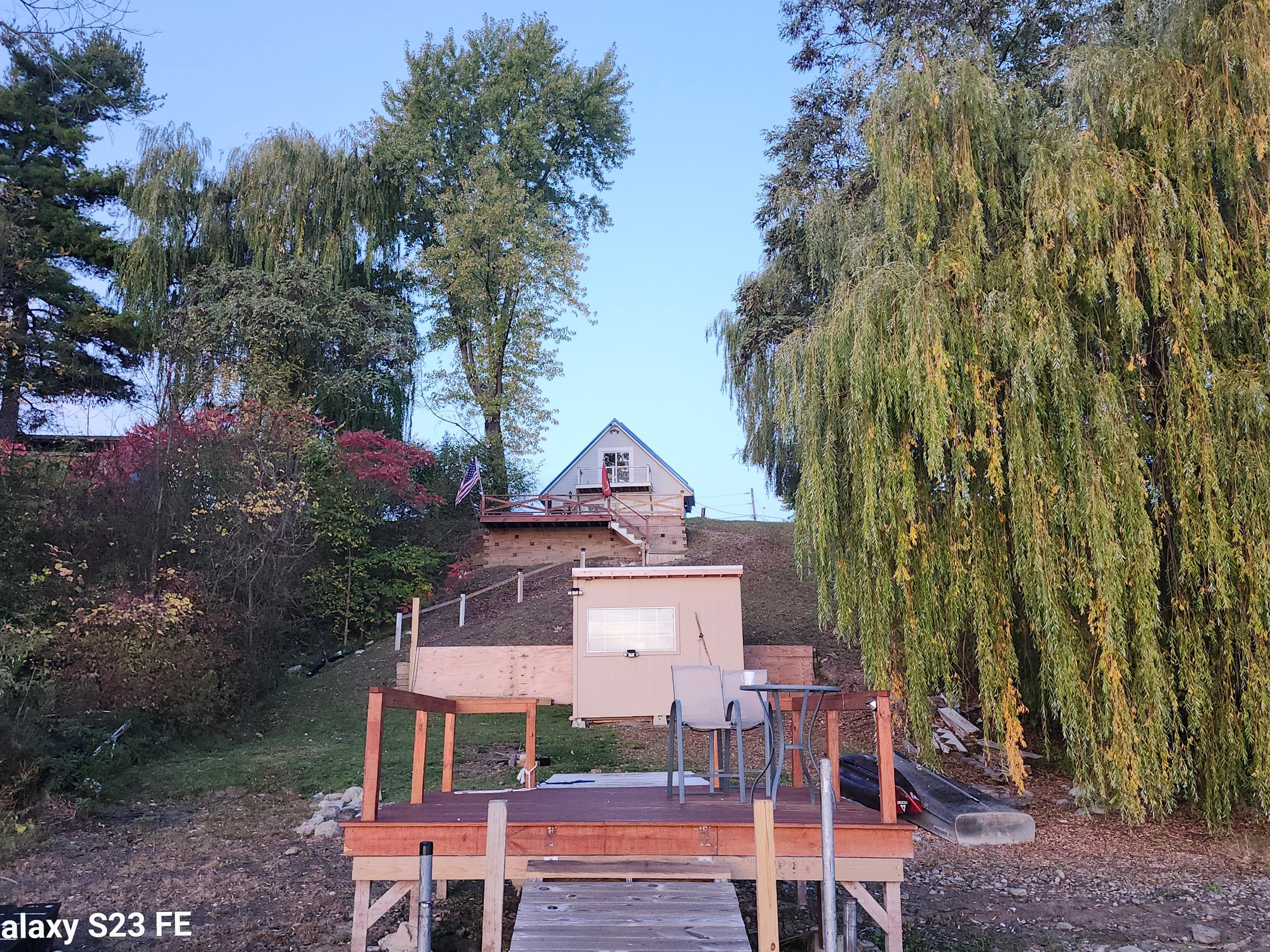 View of the house from the dock 