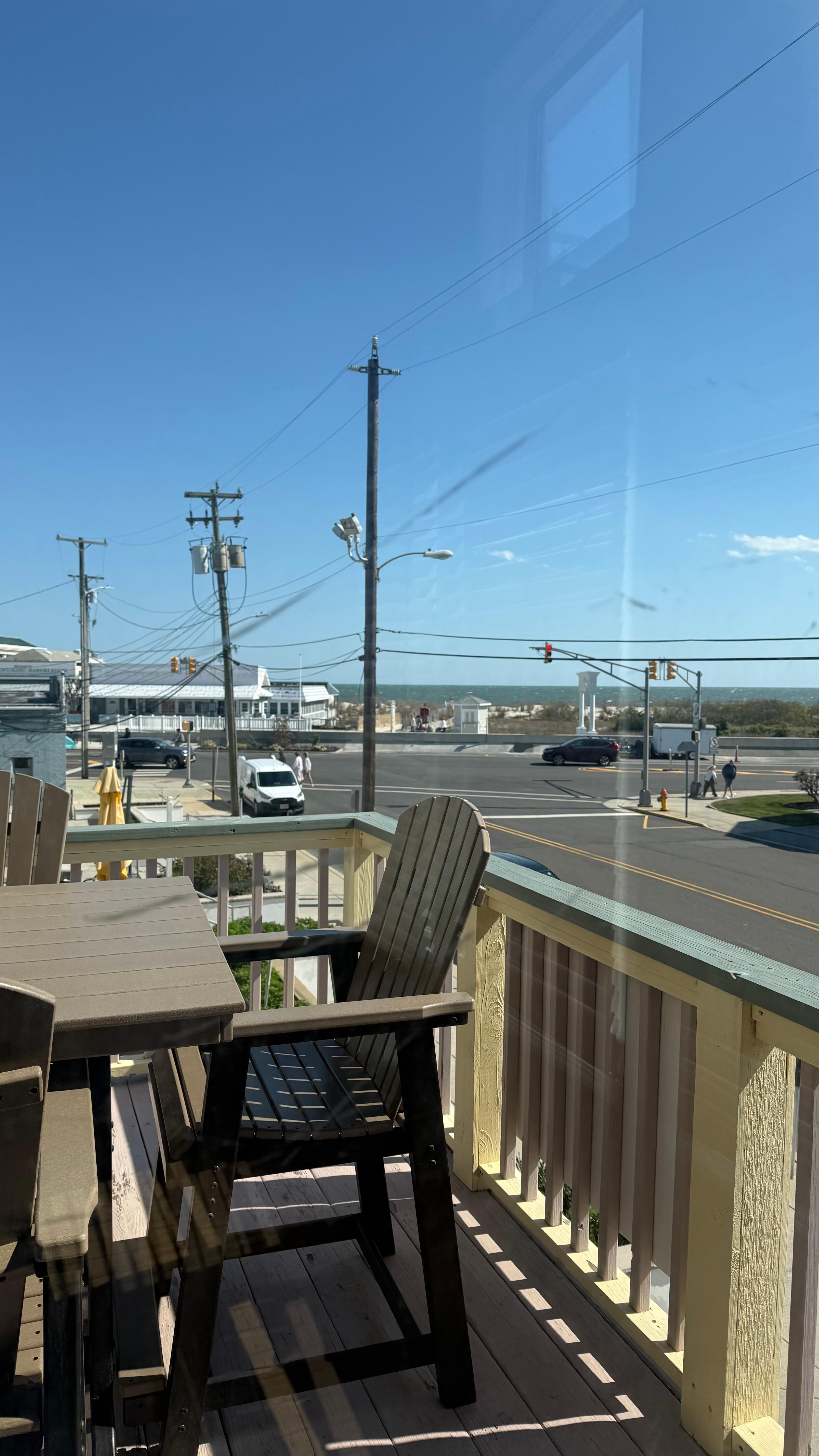 Could see the beach from the window!