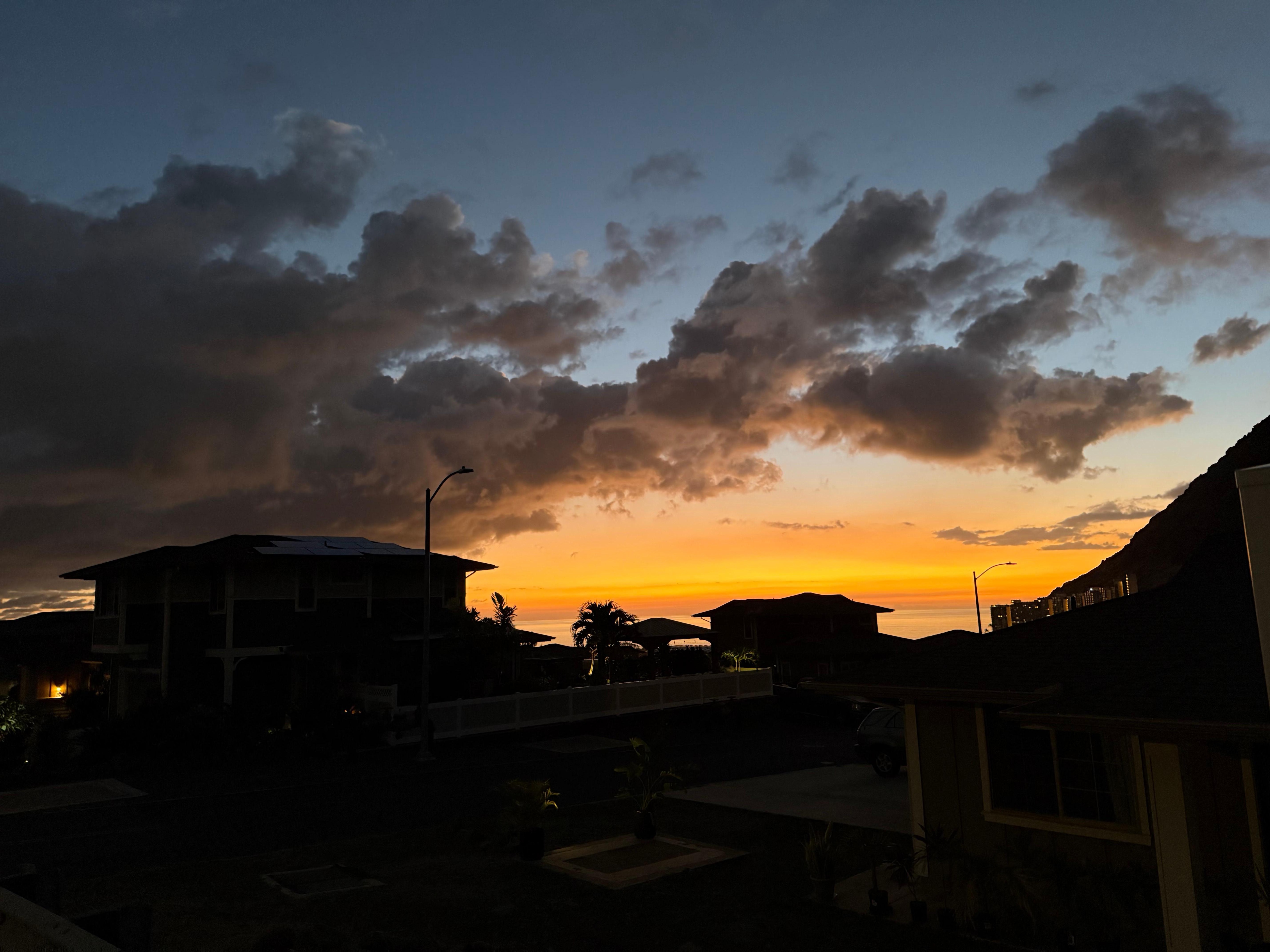 Sunset from the house