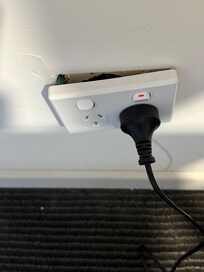 Exposed electrical wires