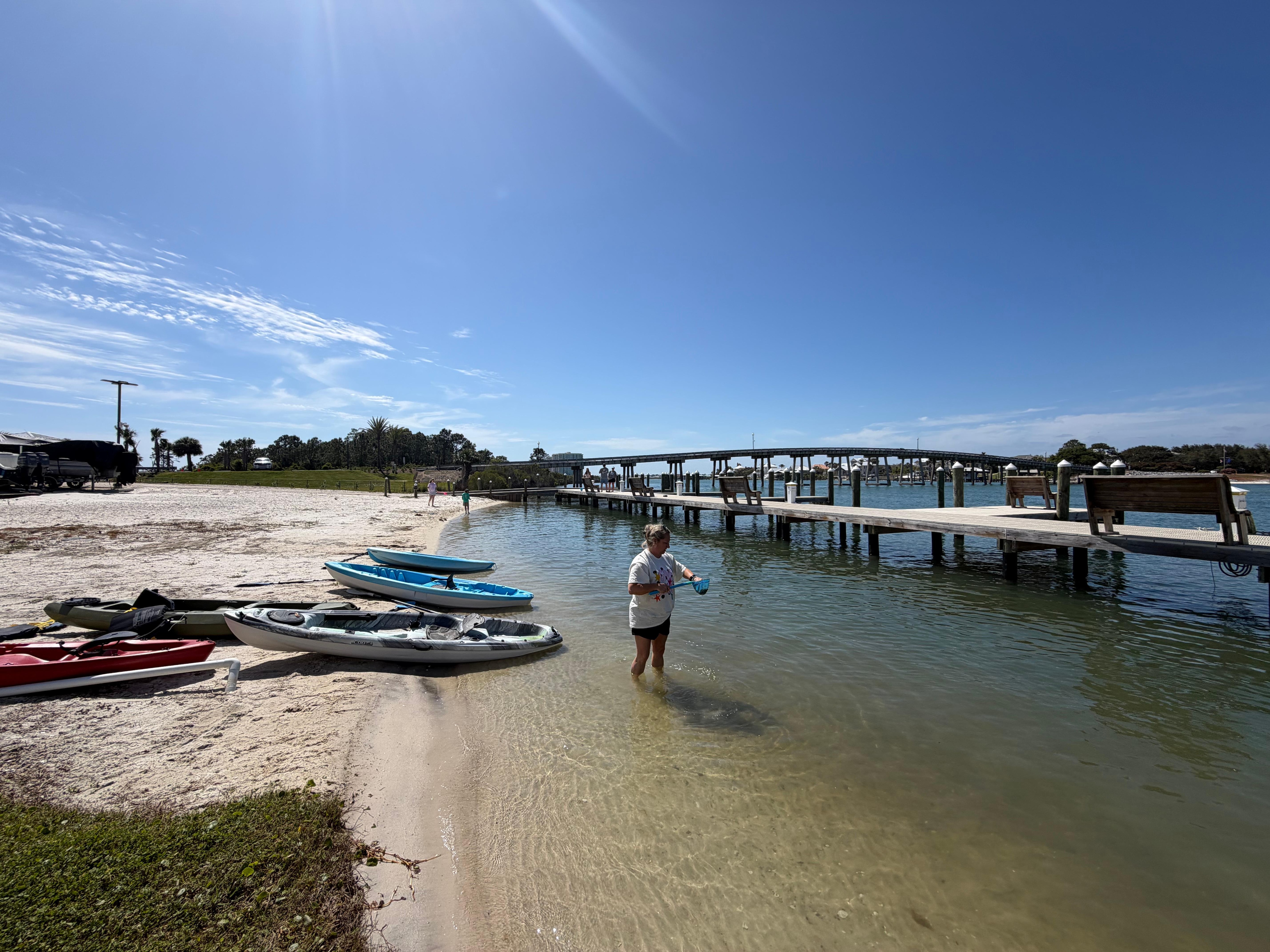 Beach area at the back of the condo. 