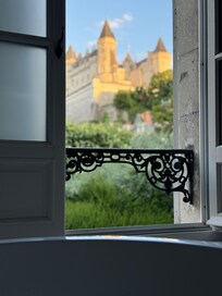 View from the yellow room bathroom