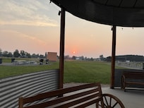 Watch a sunset inside the outdoor seating