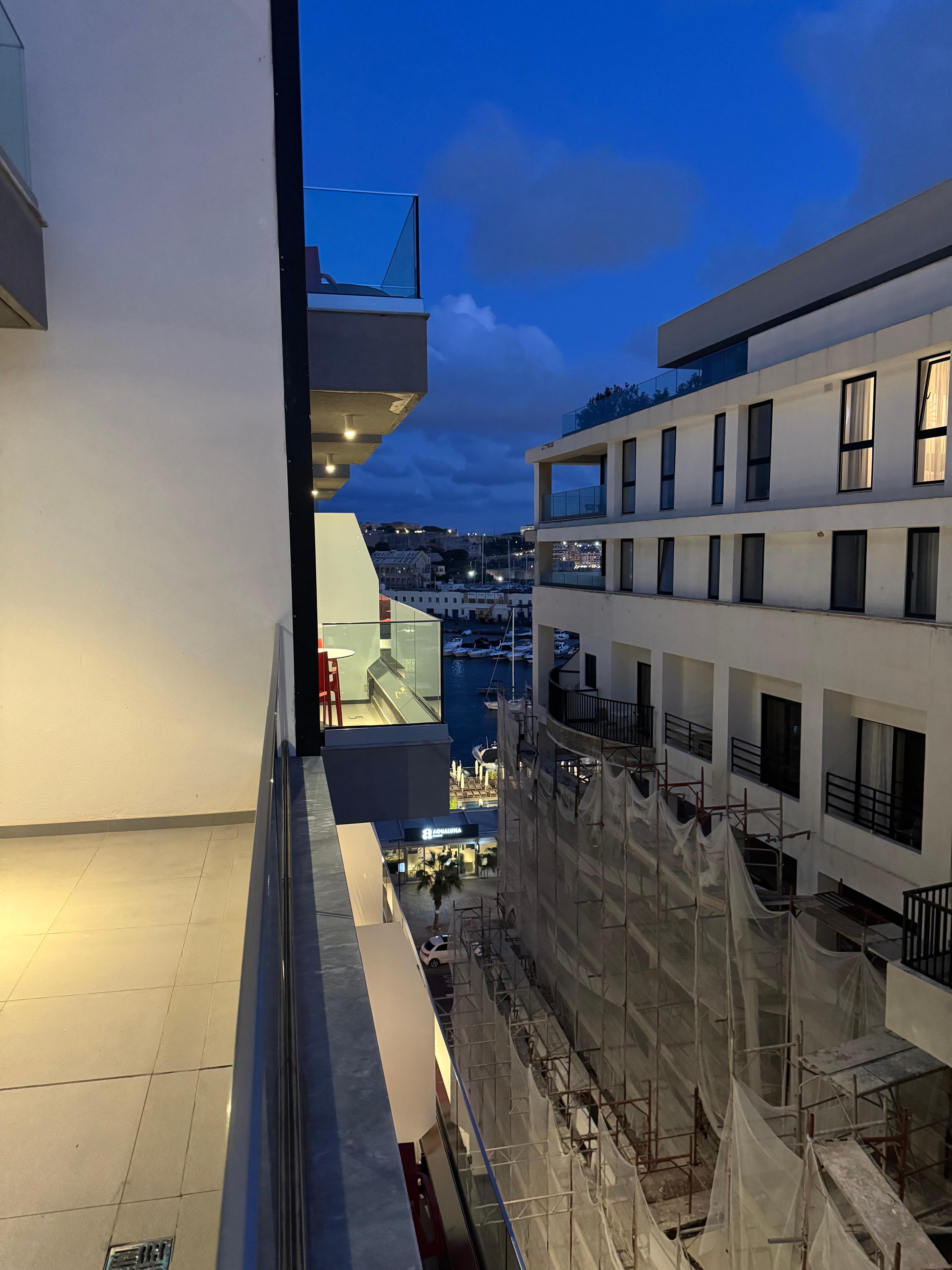 Side sea view from room 710