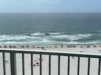 The waves can get pretty big and are fun to play in, but watch the flags for safety